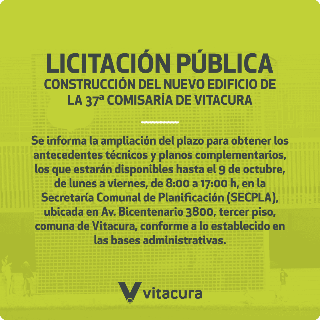 Aviso Licitación Comisaria