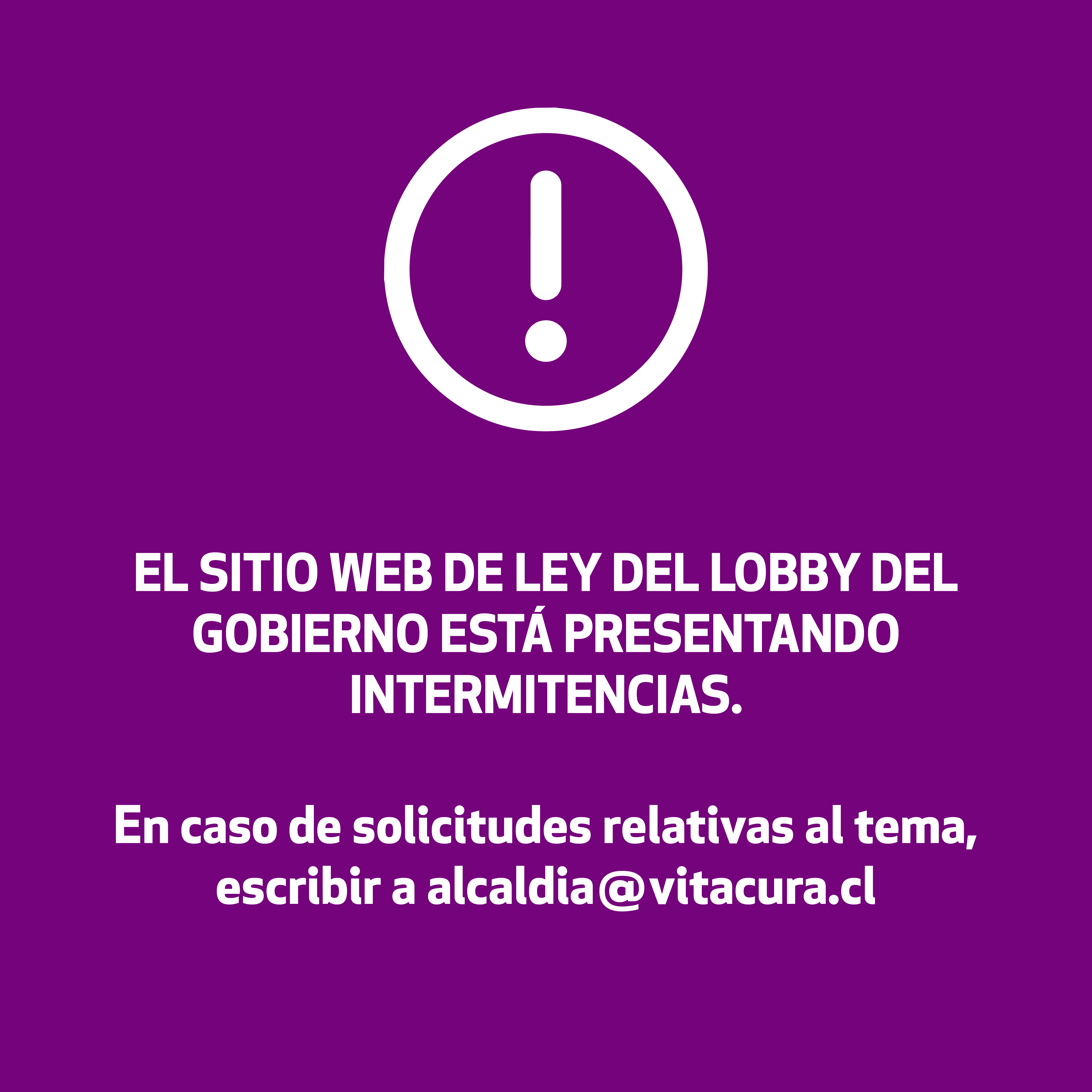 SITIO WEB LOBBY CON PROBLEMAS
